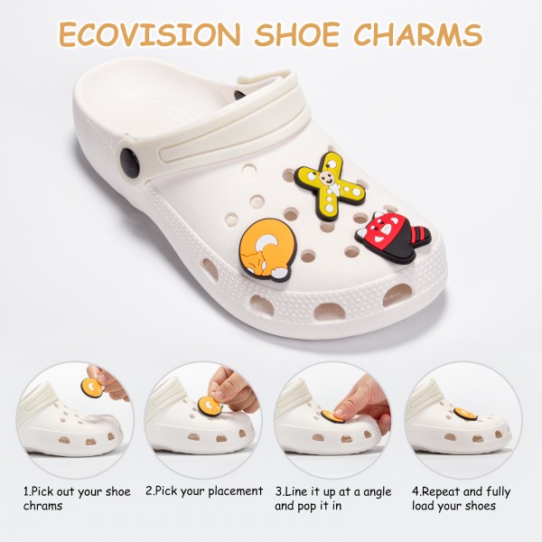 Shoe Charms for Women and Men, Shoe Decoration Charms for Girls and Boys, Shoe Accessories for Crocs in Different Shape, Party Gifts, Not Random